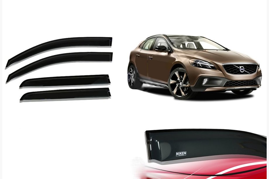 Volvo V40 2012– Raamwindschermen (4 stuks, Niken) Image