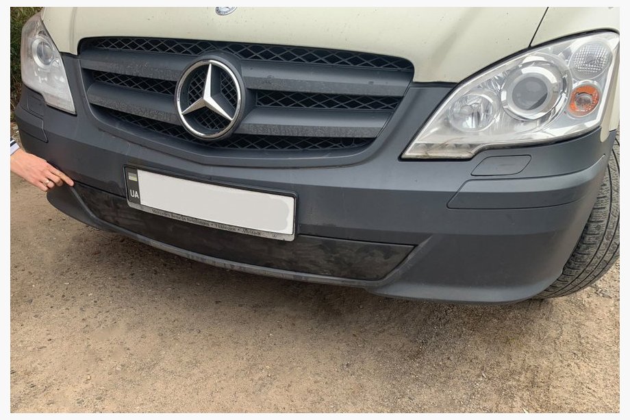 Mercedes Vito W639 2004–2014 Winterafdekking voor bumper (2010-2015) Foto 2