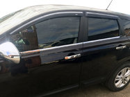 Nissan Qashqai 2007–2010 Buitenste raamlijstenset (4-delig, RVS) Standaard basis, Carmos - Turks staal foto 1