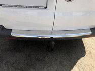 Volkswagen T5 Transporter 2003–2010 Afgeprijsd! Stalen achterbumperbeschermplaat met omgezette rand (Carmos, staal) foto 1