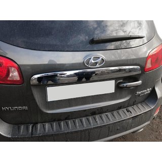 RVS sierstrip boven kentekenplaat Hyundai Santa Fe 2 2006–2012 foto 1