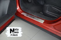 Mazda CX-5 2017–2025 Nataniko RVS dorpellijsten (set van 4) Standaard - Lohmann-tape, 0,5 mm foto 2