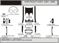 Chevrolet Aveo T200 2002–2008 Dashboard sierlijsten (Hartman) foto 1