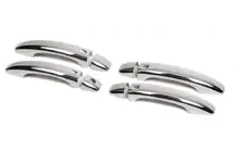 Audi A5 2007–2015 RVS deurgreep covers met knoppen (4 stuks) foto 3