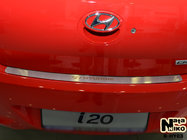 Hyundai I-20 2012–2014 Achterbumperbeschermer Natanika (RVS) foto 1