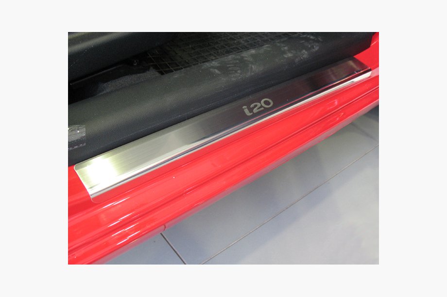 Hyundai I-20 2008–2012 Nathanika premium instaplijsten (4 stuks, RVS) Image