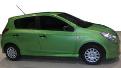 Hyundai I-20 2008–2012 Zijskirts (spuitklaar) foto 1