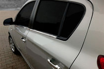 Hyundai I-20 2008–2012 Onderste raamglas sierlijsten (6-delig, RVS) foto 1