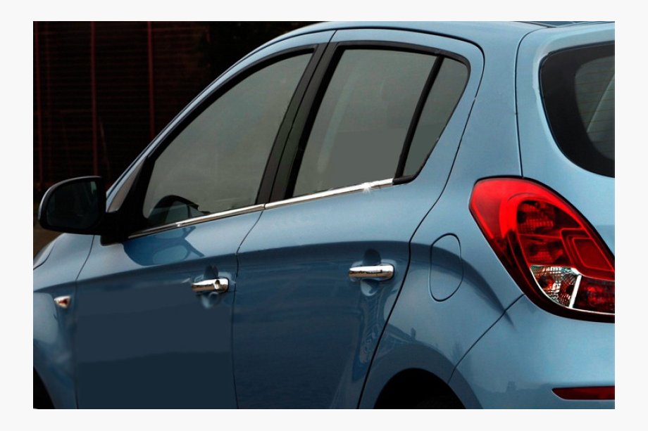 Hyundai I-20 2012–2014 Onderste raamsierlijsten (4 stuks, RVS) Image
