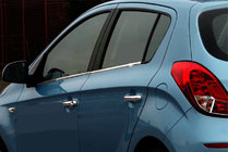 Hyundai I-20 2012–2014 Onderste raamsierlijsten (4 stuks, RVS) foto 1