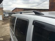 Fiat Doblo I 2001–2005 Chromen dakrails Kunststof voetjes foto 3