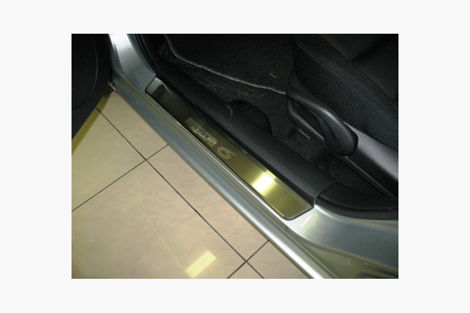 Mazda 6 2003–2008 Nataniko RVS dorpellijsten (set van 4) Image