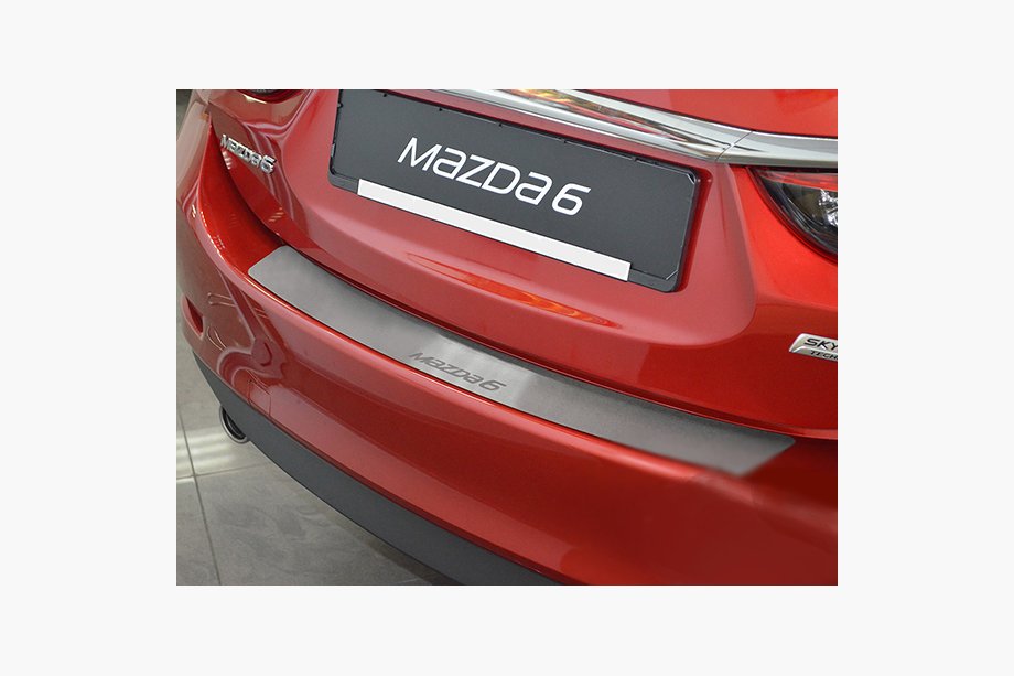 Mazda 6 2012–2024 Achterbumperbeschermer Nataniko (4D, RVS) Image