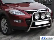 Mazda CX-7 2006–2012 Voorste bullbar WT018 (RVS) foto 2