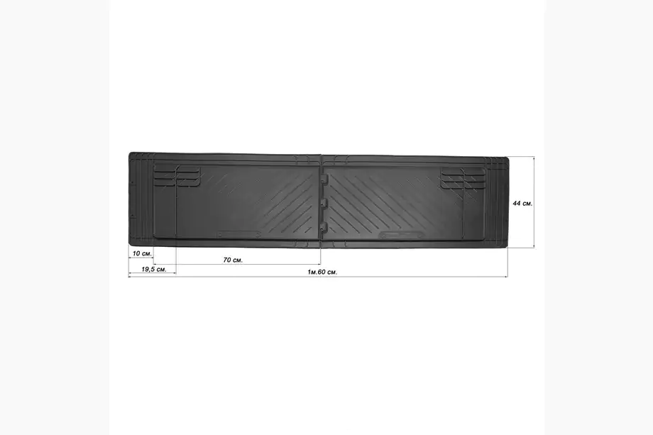 Mercedes Vito W638 1996–2003 Achterste rubber automatten (2 stuks, Stingray) Image