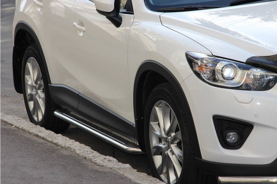 Mazda CX-3 2015– Side steps KB001 (RVS) 60 mm Image