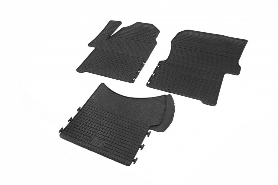 Volkswagen Crafter 2006–2016 Rubberen automatten (3 stuks, Polytep) Foto 2