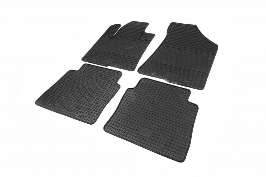 Hyundai Santa Fe 2 2006–2012 Rubberen vloermattenset (4 stuks, Polytep) Foto 1