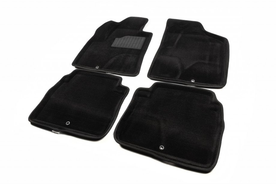 Hyundai Santa Fe 2 2006–2012 3D textielen automatten voor het interieur (Seintex) Foto 1