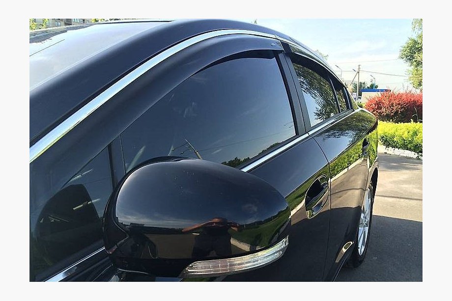 Volkswagen Jetta 2011–2018 Raamwindschermen (4 stuks, Sunplex Chrome) Image