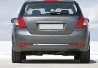 Kia Ceed 2007–2012 OmsaLine RVS afdekking achterbumperrand (2009-2012, HB) foto 3