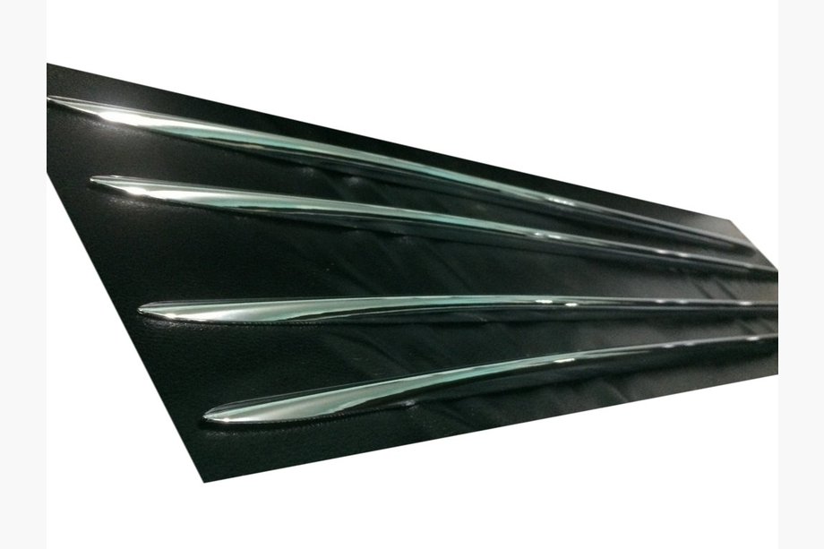Renault Trafic 2001–2015 Deurstrips (set van 4 stuks, kunststof chroom) Image