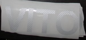 Mercedes Vito W638 1996–2003 Sticker (wit carbonlook) foto 1
