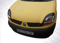 Renault Kangoo 1998–2008 Koplampwimpers (2 stuks, zwart ABS) (2003-2008) Hoogglans zwart foto 1