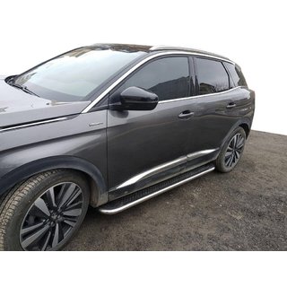 Side steps Maydos V2 (2 st., aluminium ↗ RVS) Peugeot 3008 2016–2023 foto 1