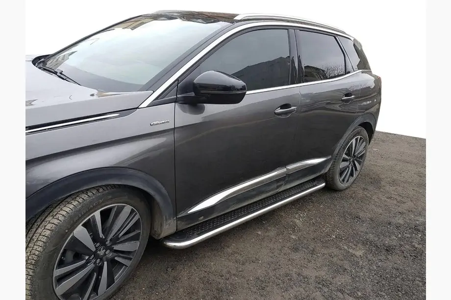 Peugeot 3008 2016–2023 Side steps Maydos V2 (2 st., aluminium ↗ RVS) Image