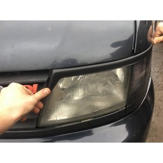 Koplampwimpers (zwart) Mercedes Vito W638 1996–2003 foto 4