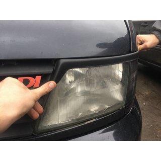 Koplampwimpers (zwart) Mercedes Vito W638 1996–2003 foto 3