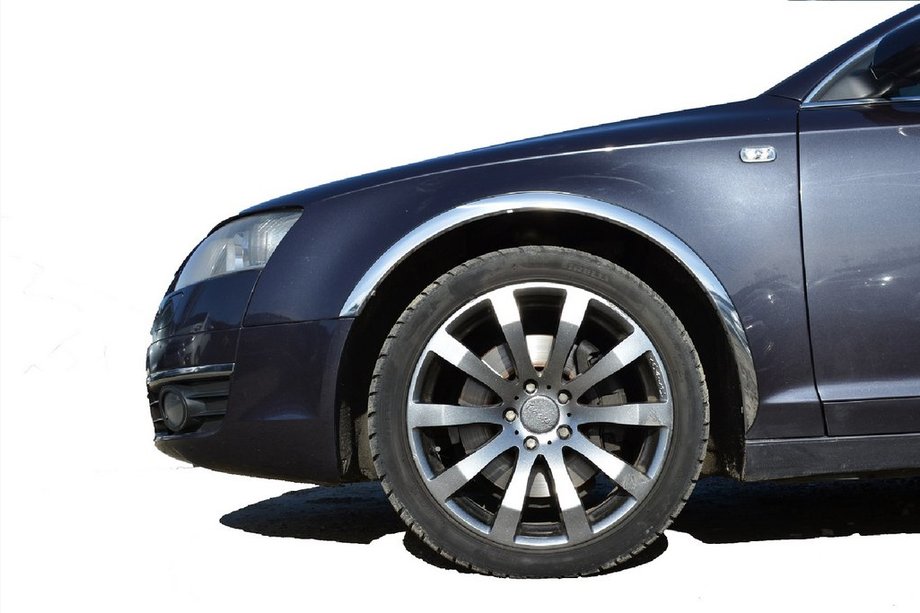 Audi A6 C6 2004–2011 RVS wielkastlijsten (set van 4 stuks) Image