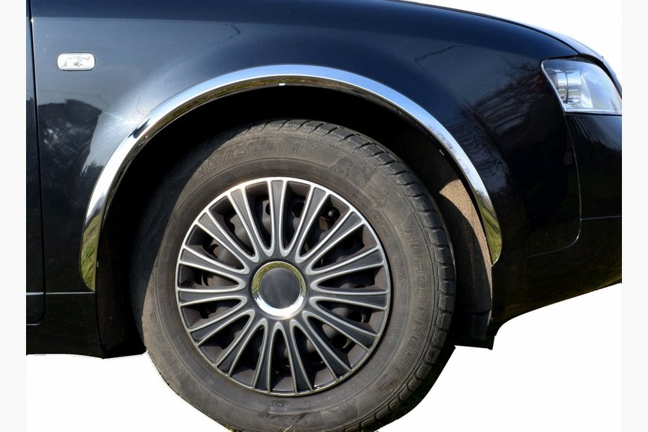 Audi A4 B6 2000–2004 RVS wielkastlijsten (set van 4 stuks) Image