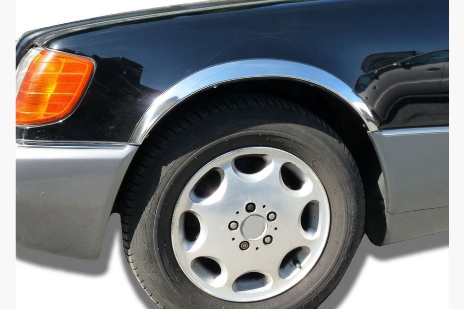 Mercedes S-сlass W140 1991–1998 Wielkastlijsten (Short/Long, 4 stuks, RVS) Image