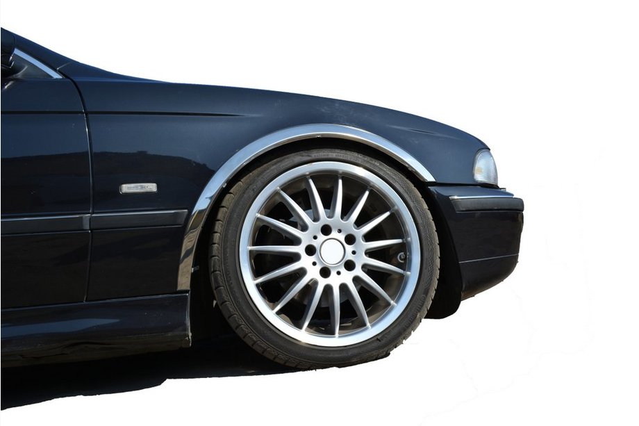 BMW 5 Serie E39 1996–2003 RVS wielkastlijsten (set van 4 stuks) Image