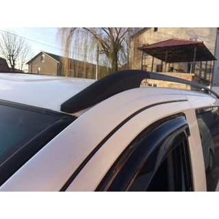 Zwarte dakrails ELITE (kunststof voet) Mercedes Viano 2004–2014 foto 3