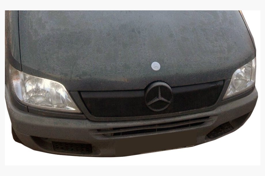 Mercedes Sprinter W901/902/903/904/905 1995–2006 Winterafdekking voor de grille 2002-2006, mat Foto 3