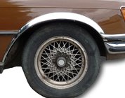 Mercedes W116 1972–1980 RVS wielkastlijsten (set van 4 stuks) foto 1