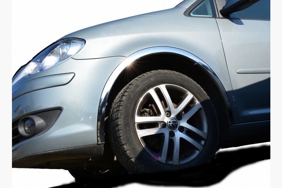 Volkswagen Touran 2003–2010 RVS wielkastlijsten (set van 4 stuks) 2003-2006 Image