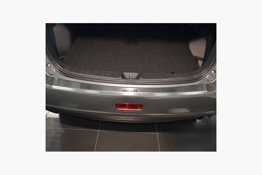 Mitsubishi ASX 2010–2023 RVS achterbumperbeschermer met omgezette rand Nataniko Image
