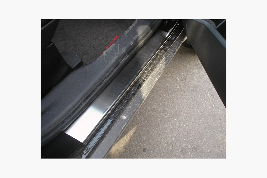 Mitsubishi Outlander 2006–2012 Nataniko RVS dorpellijsten (set van 4) Premium - 3M tape, 0,8 mm Image