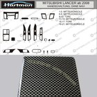 Mitsubishi Lancer X 2008– ACTIE! Dashboardpanelen carbon look foto 1