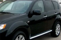 Mitsubishi Outlander 2006–2012 Omsa chromen deurgreepkappen (4 stuks, RVS) foto 1