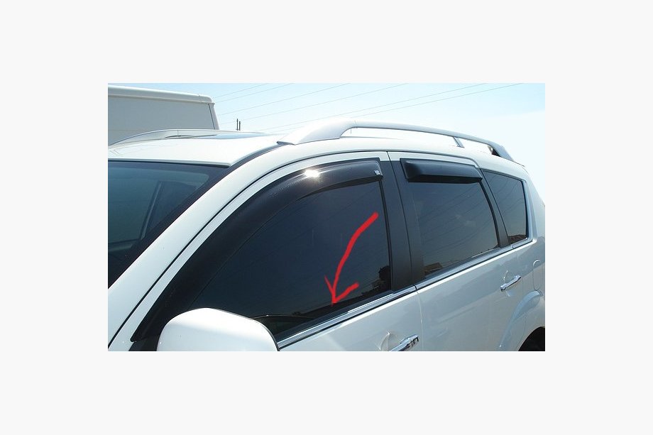 Mitsubishi Outlander 2006–2012 Chromen raamomlijsting Image