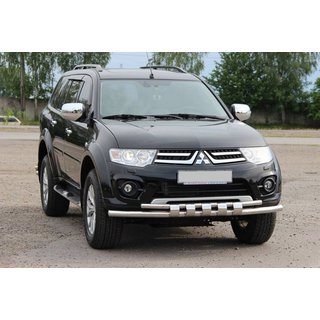 RVS voorbumperbescherming ST015 Mitsubishi L200 2006–2015