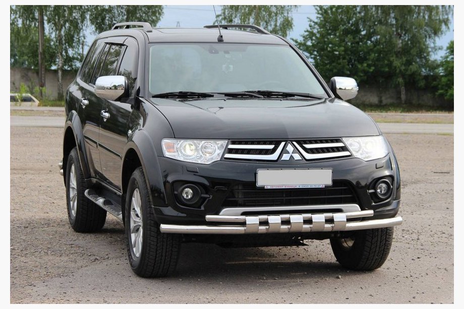 Mitsubishi L200 2006–2015 RVS voorbumperbescherming ST015 Image