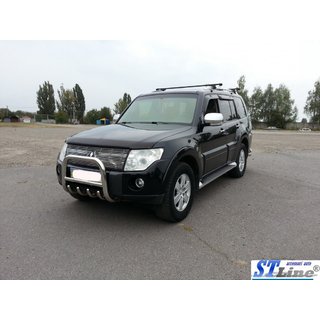 Bullbar QT006 (RVS) Mitsubishi Pajero Wagon III 1999–2006 foto 2