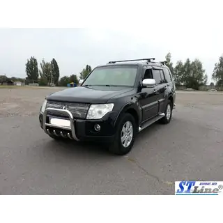 Bullbar QT006 (RVS) Mitsubishi Pajero Wagon IV 2006–2021 foto 2