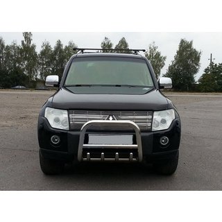 Bullbar QT006 (RVS) Mitsubishi Pajero Wagon III 1999–2006 foto 1